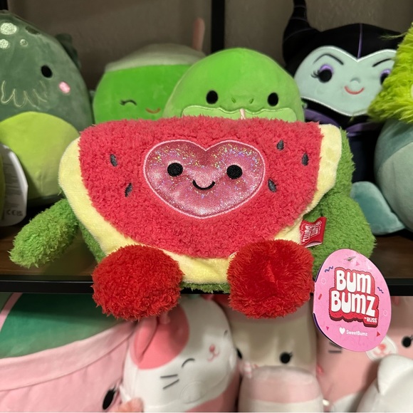 Weston the Watermelon 🍉 Slice 7.5” NWT✨ SweetBumz Bumbumz by Russ - Picture 5 of 6